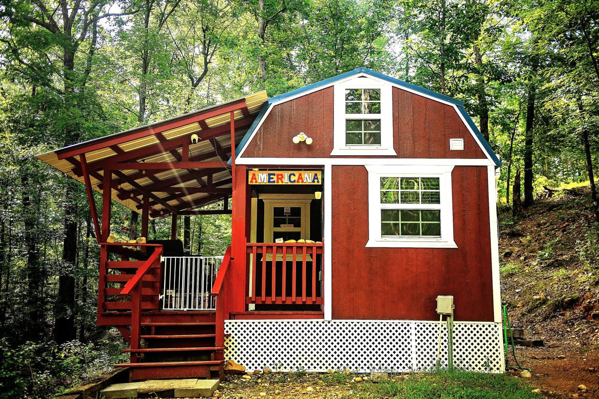 The Americana - Parker Creek Bend Cabins 默弗里斯伯勒 外观 照片